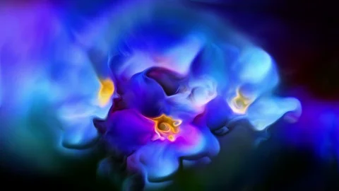 Abstract Flowers Background Loop Vídeo Stock 90830992