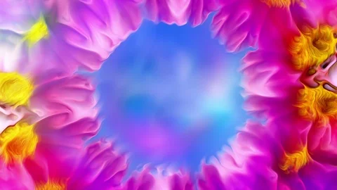 Abstract Flowers Background Loop 스톡 동영상 90994386