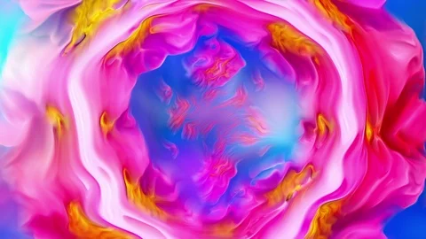 Abstract Flowers Background Loop Видео 90998564