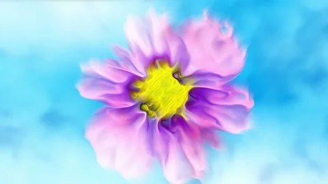 Abstract Flowers Background Loop 库存影片 90998763