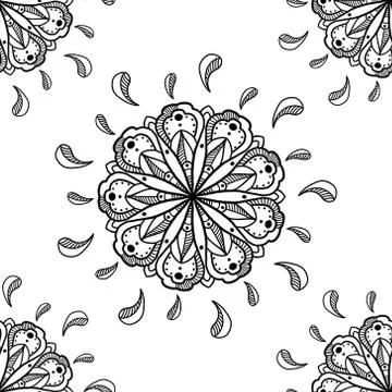 Abstract flowers design 스톡 일러스트