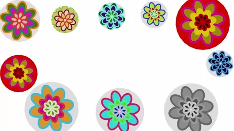 Abstract flowers Stock Footage 294100823