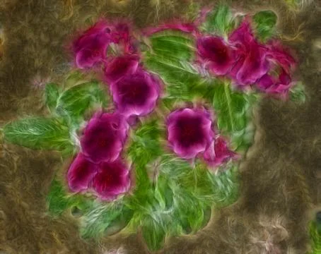 Abstract flowers Stock Illustration