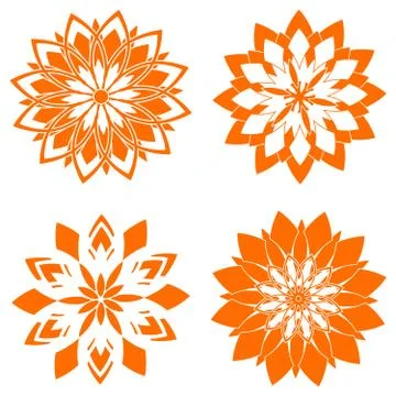 Abstract flowers Illustrazione stock