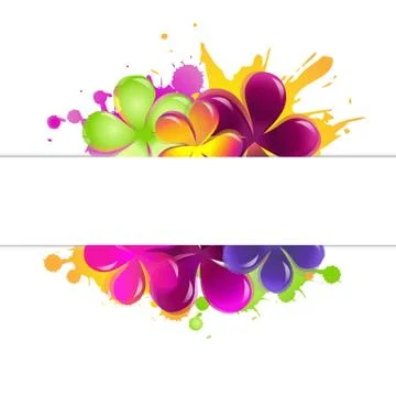 Abstract flowers Stock Illustration