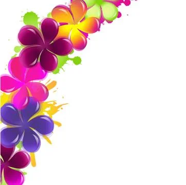 Abstract flowers Stock Illustration