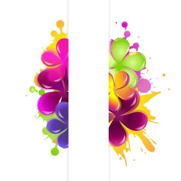 Abstract flowers Stock Illustration