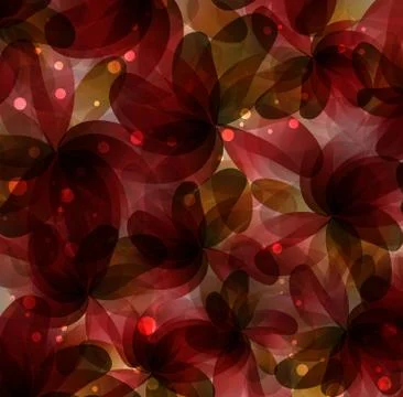 Abstract flowers Stock Illustration