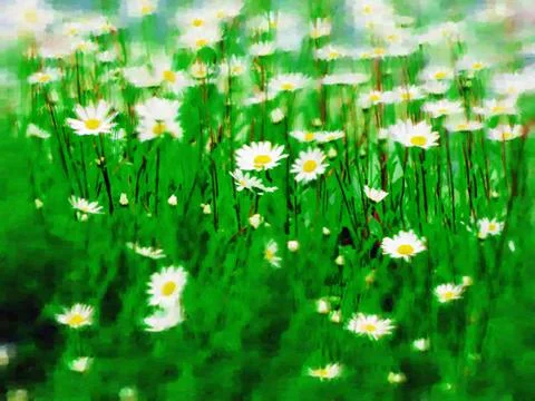 Abstract Flowers Stock Illustration