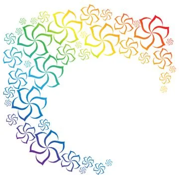 Abstract  flowers pattern. Logo from flower pattern. Stock Illustration