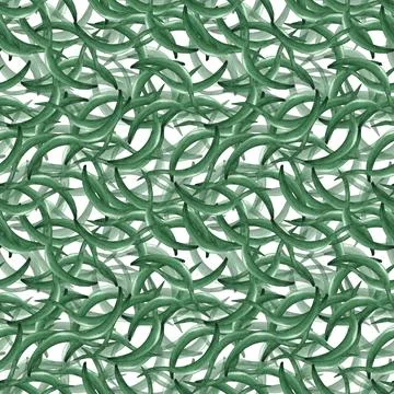 Abstract flowers. Seamless pattern of abstract watercolor flowers on a white Stock Illustration