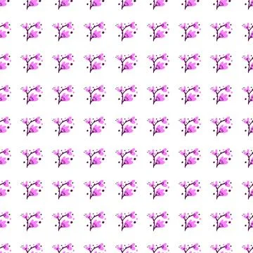 Abstract flowers seamless pattern. Creative floral endless wallpaper. Illustrazione stock