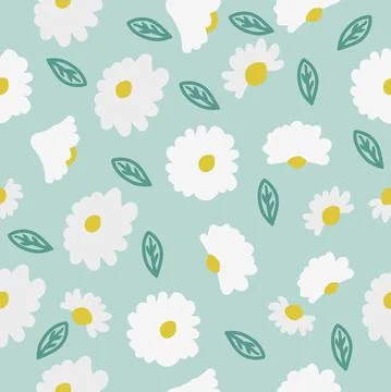 Abstract flowers Seamless pattern repeat wallpaper 스톡 일러스트