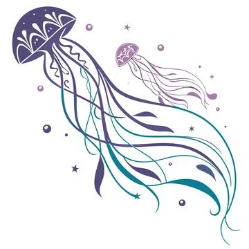 Abstract Flowing Aurora Lights with Soft Glow Effect Stock Illustration