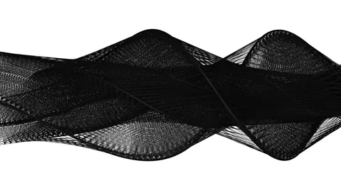 Abstract flowing black lines - seamless design background 스톡 동영상 62294801