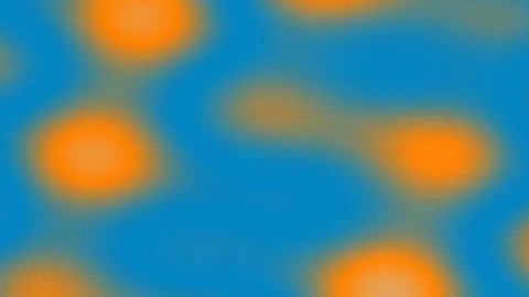 Abstract flowing blue and orange wave pattern background loop Stock Footage 340378935