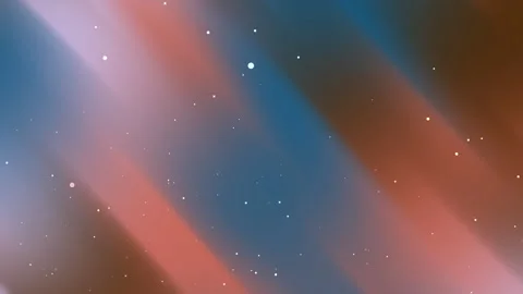 Abstract flowing blue and red gradient background with shimmering particles.. Stockbeeldmateriaal 335930968