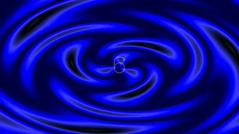 Abstract flowing blue and silver vortex energy background loop Stock Footage 342203619