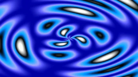 Abstract flowing blue and white liquid wave background loop for modern design Stock Footage 342158648