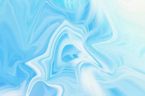 Abstract flowing blue and white liquid background with soft swirling lines Illustrazione stock