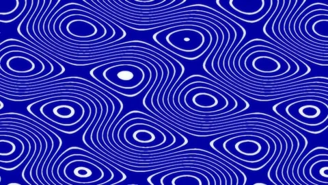 Abstract flowing blue line pattern background seamless waves ripple texture Stock Footage 342158836
