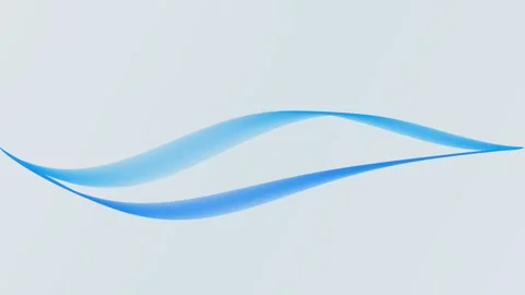 Abstract flowing blue lines motion background animation for creative digita.. Video stock 340808453