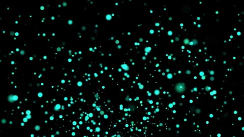 Abstract flowing blue particles motion background Stock Footage 260523622