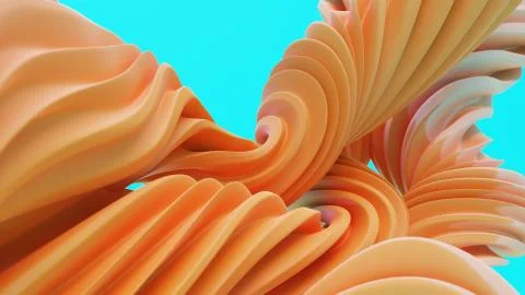 Abstract flowing caramel background Stock Illustration