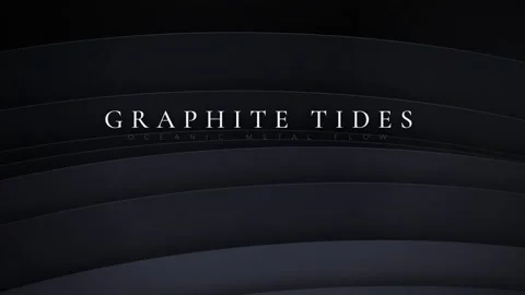 Abstract flowing cinematic transition graphic with graphite wave lines on b.. Stock Footage 337655296