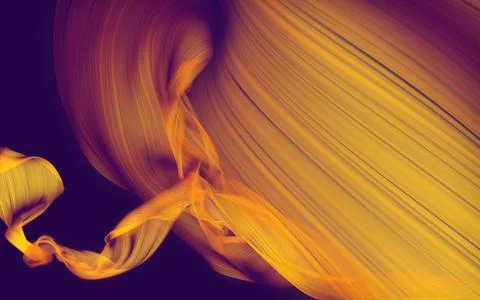 Abstract flowing cloth Stock Illustration