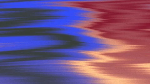 Abstract flowing colorful waves of blue red and gold vibrant textured background Stock Footage 339705383