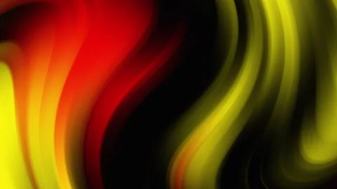 Abstract Flowing Colors Background Red Yellow Black Smooth Motion Video stock 340946078