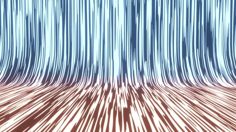 Abstract Flowing Current with Vertical Red and Blue Glowing Lines Video stock 279822845
