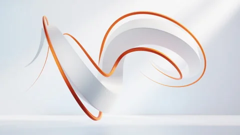 Abstract flowing curve lines background, 3d rendering. Stock Footage 303269633