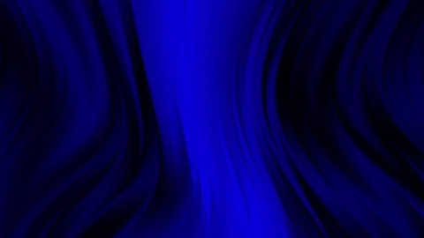 Abstract flowing deep blue and black waves with smooth gradients and light strea Stock Footage 319826790