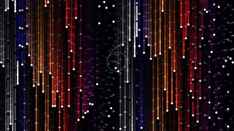 Abstract flowing digital data background with vibrant light streaks animation Stock Footage 342094453