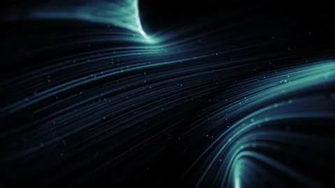 Abstract Flowing Digital Lines Background Stock Footage 214907037