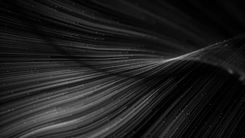 Abstract Flowing Digital Lines Network Stock Footage 332658022