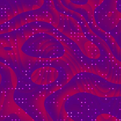 Abstract Flowing Digital Pattern with Glowing Dots Seamless Loop Stock Footage 342534849