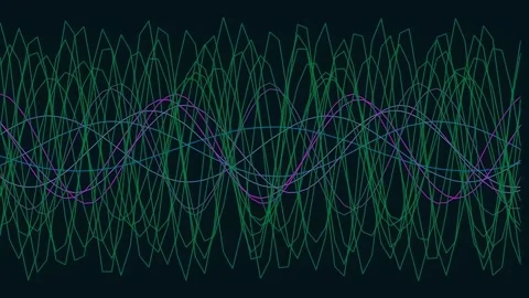 Abstract Flowing Digital Wave Background Technology Futuristic Data Animati.. Stock Footage 341057882