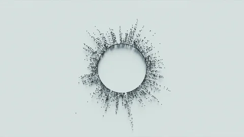 Abstract Flowing Dots, 3d Animation 4k Stock Footage 123114594