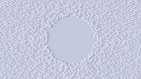 Abstract Flowing Dots, 3d Animation 4k Vídeo Stock 123865104