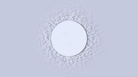 Abstract Flowing Dots, 3d Animation 4k Vídeo Stock 123865141