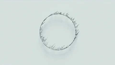 Abstract Flowing Dots, 3d Animation 4k Vídeo Stock 123865381