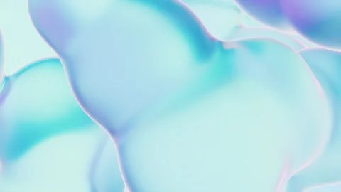 Abstract flowing fluid liquid shapes background with holographic neon gradi.. Stock Footage 328332543