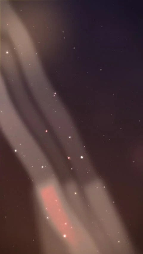 Abstract flowing forms with glowing particles. 2d animation Stock Footage 342580962