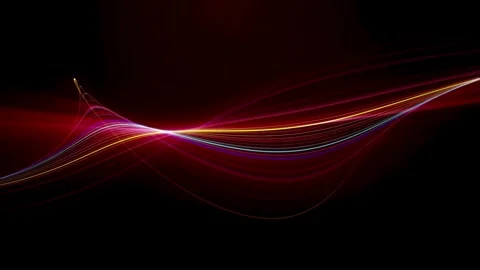 Abstract flowing glowing lines background animation Stock-Footage 336048909