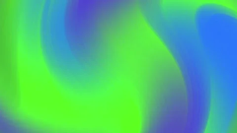 Abstract Flowing Gradient Background with Green and Blue Swirls Stock Footage 347676598