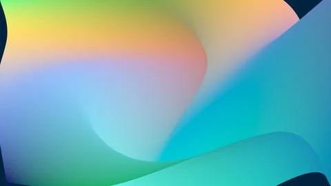 Abstract flowing gradient background for modern presentation deck Stock Illustration