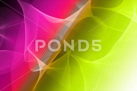 Abstract Flowing Gradient Background With Vibrant Energy Waves PSD Template